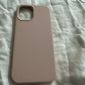 iPhone 12 silicone case pink